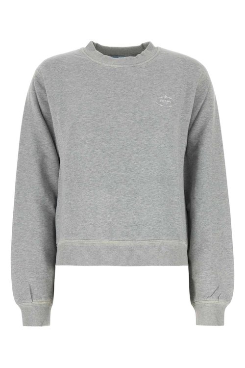 Prada Grey Cotton Sweatshirt - 135726SIMO173JF0684