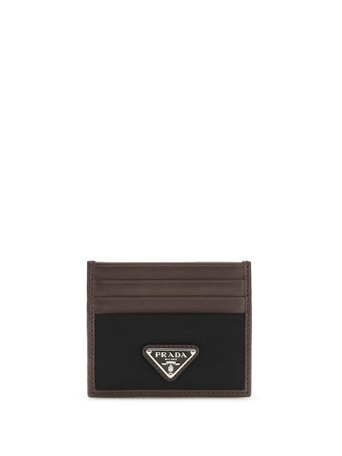 Prada Leather And Fabric Card Holder - 2MC025_2DW3_F0002