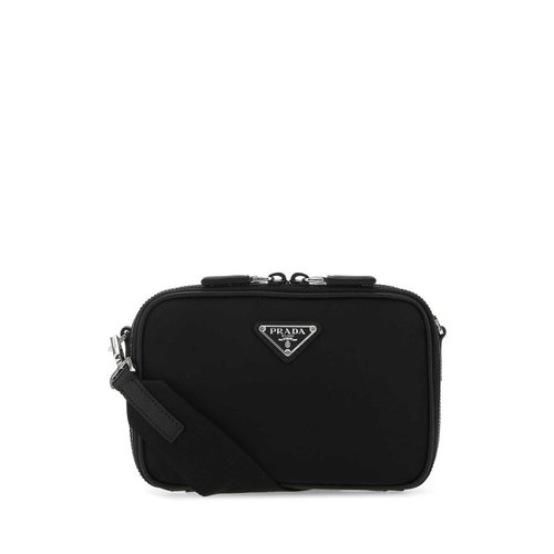 Prada Leather And Nylon Crossbody Bag - Black - 2VH070VXMP2DMHF000218
