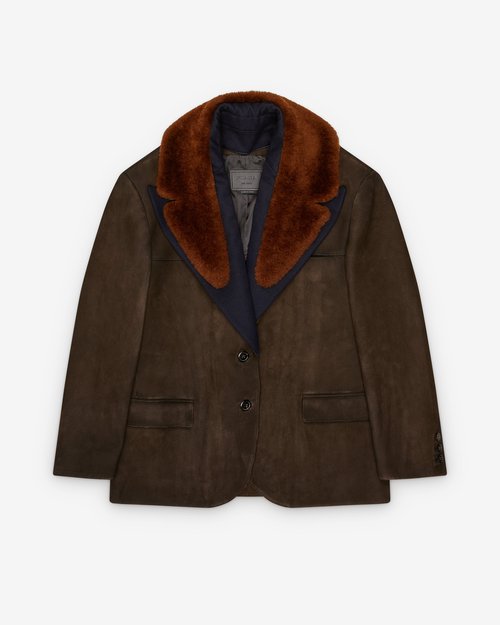 Prada Leather Caban Jacket - Ebony - 56A222_1V97_F0192