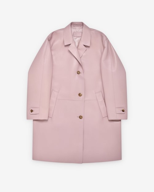 Prada Leather Coat - Alabaster Pink