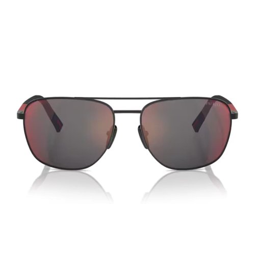 Prada Linea Rossa 54zs Dg008f Nero Gommato Sunglasses - PS54ZSDG008FNEROGOMMATO