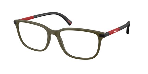 Prada Linea Rossa Demo Square Eyeglasses 02RV 15X1O1 54 - Green - PS 02RV 15X_O1 54