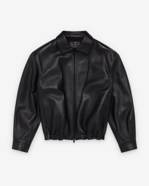Prada Nappa Leather Jacket - Black - 58A272