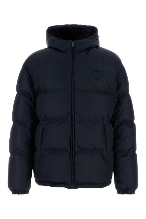 Prada Navy Blue Re-nylon Down Jacket - SGC922SOOO11C9F0SVF