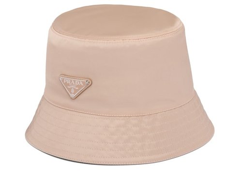 Prada Nylon Bucket Hat - Cameo Beige