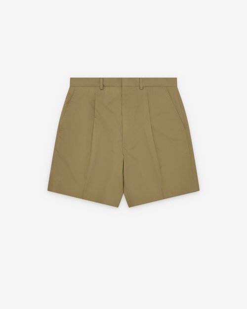 Prada Pleated Shorts - Beige - UP0424