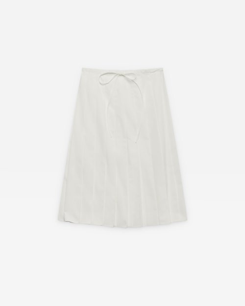 Prada Pleated Skirt - White - P145VX