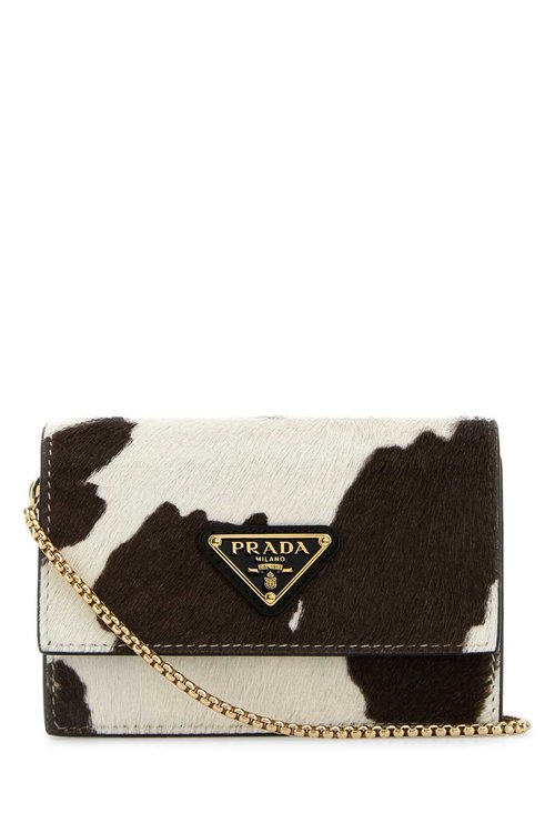 Prada Printed Calf Hair Card Holder - 1MR034_2HIM_F0G3N