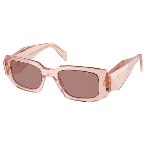 Prada Rectangle Sunglasses - Transparent Peach (Pr_17Ws_19Q10D_49Mm)