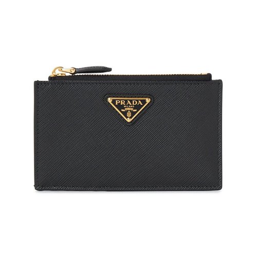 Prada Saffiano Card Holder - Black