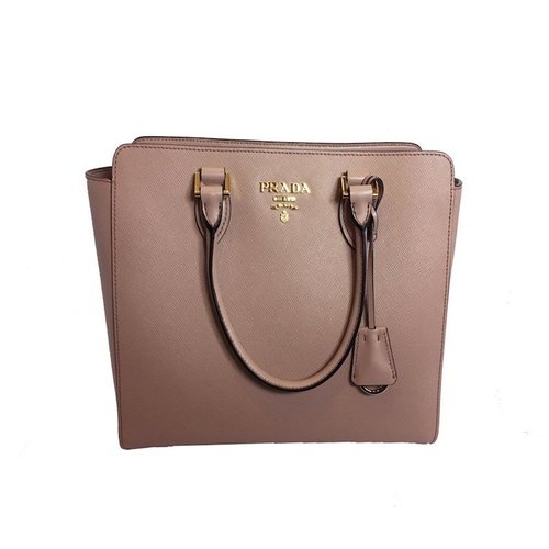Prada Saffiano Handbag - Rose Beige