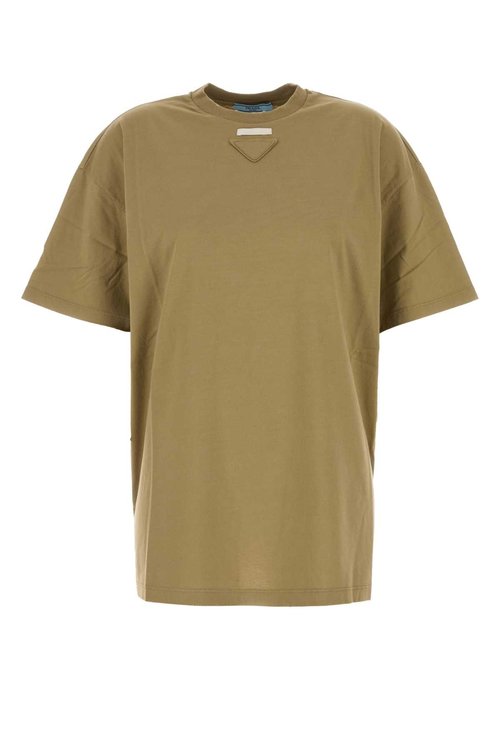 Prada Sage Green Jersey T-shirt - 3558AS21112ZBF0393