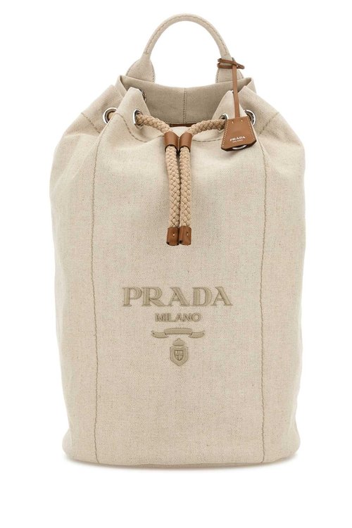 Prada Sand Canvas Backpack - 2VY011_2CX9_F0018