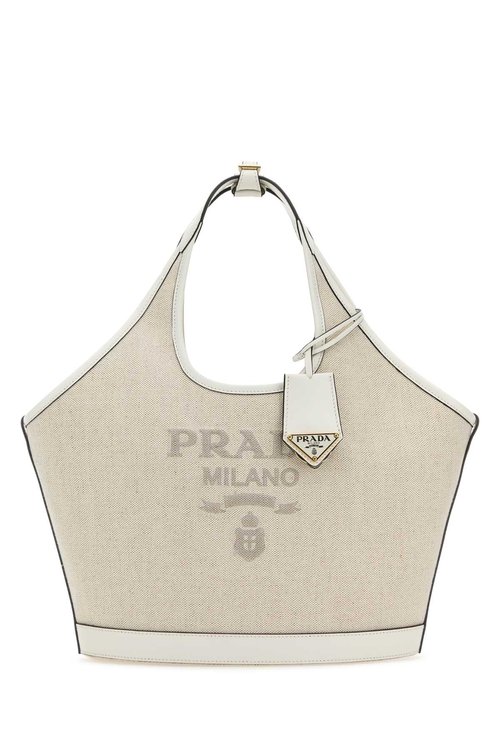 Prada Sand Canvas Handbag - 1BG471VOAH2DLIF0N86