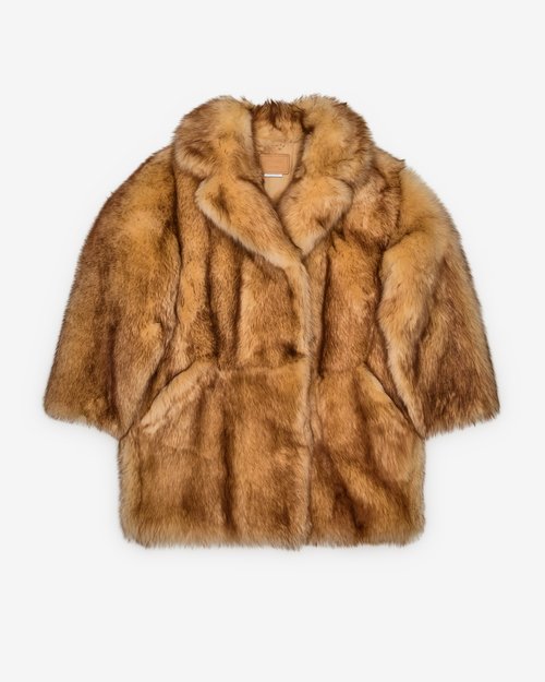 Prada Shearling Caban Jacket - Honey - 56A190_15PF_F0151