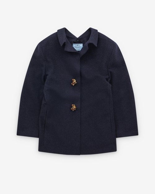 Prada Shetland Wool Jacket - Navy - P573PY