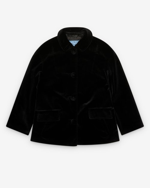 Prada Single-Breasted Caban Jacket - Black - P606TM65F0002