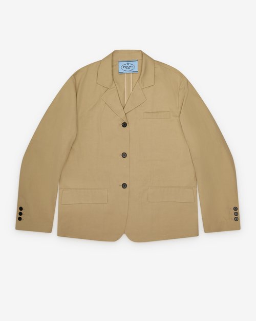 Prada Single-Breasted Jacket - Beige - P560P17IDF0065