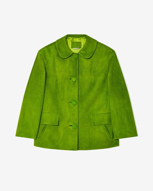 Prada Suede Jacket - Apple Green - 58A202_162O_F0225