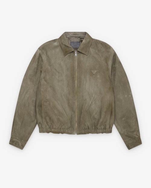 Prada Suede Jacket - Sage Green - UPW609