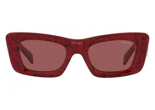 Prada Sunglasses PR 13ZSF52 - Etruscan Marble/Dark Violet (Pr13Zsf/15D08S