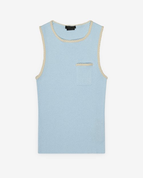 Prada Tank Top - Blue - UMT526_1830_F0012