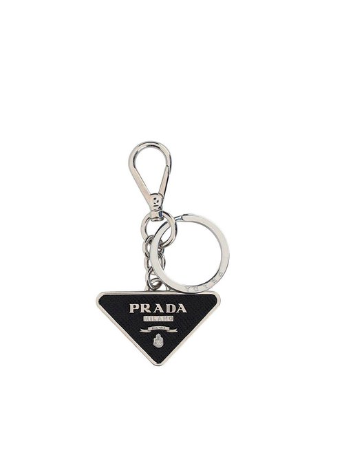 Prada Triangle Logo Plaque Keyring 2PP080_ 053_F0002 Solesense