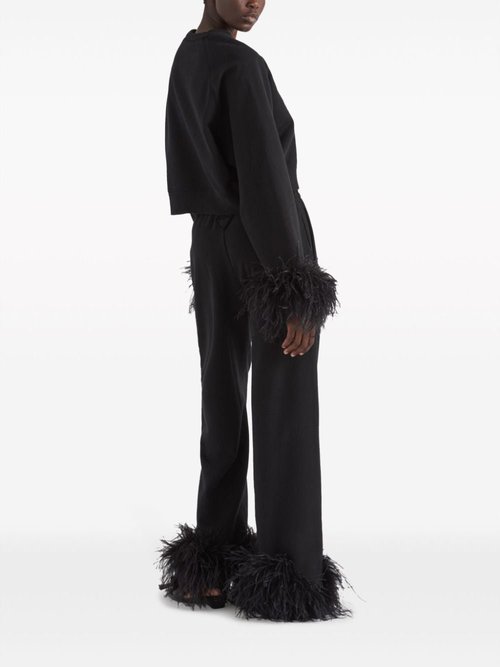 Prada Trousers Black Cotton - 132395_13Y_GF0002