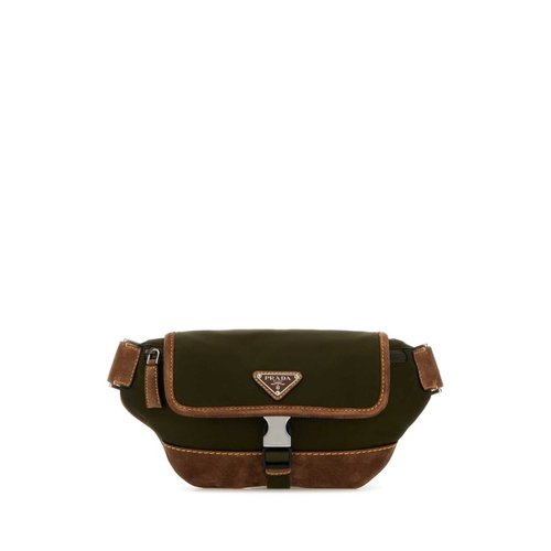 Prada Two-Tone Re-Nylon And Suede Belt Bag - Two Tone - 2VH176_VOBF041O