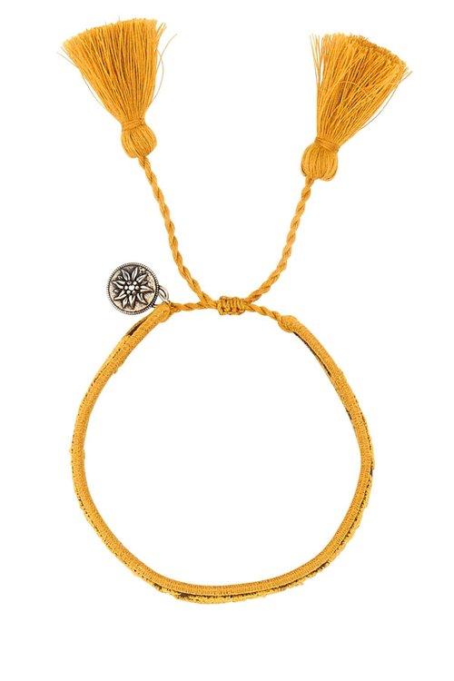 Prada Two-tone Suede And Fabric Bracelet - 1IB657_2HIV_F0010