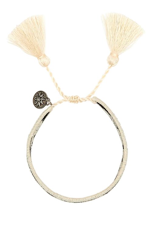 Prada Two-tone Suede And Fabric Bracelet - 1IB657_2HIV_F0K74