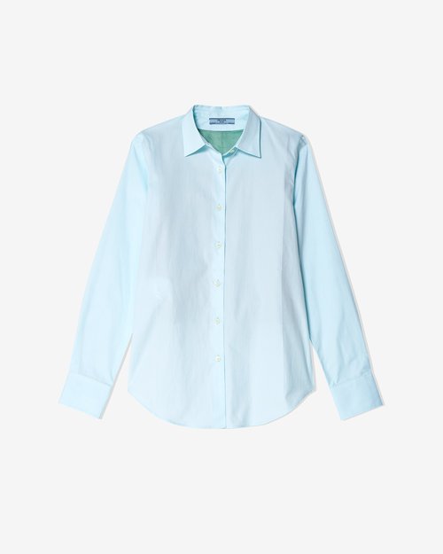 Prada Vest Detail Shirt - Acqua - P467H15ZEF0934