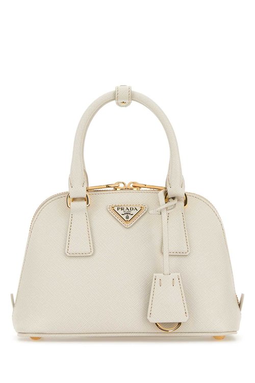Prada Leather Handbag - White - 1BA851_NZV_F0K74