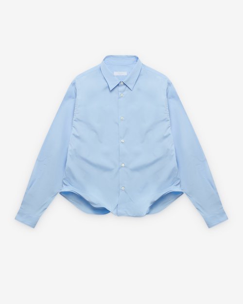 Prada Wire Hem Shirt - Blue - UCN596_10IV_F0AB7