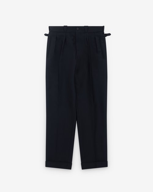 Prada Wool Blend Pants - Navy - UP0362