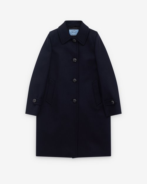 Prada Wool Coat - Navy - P655SE