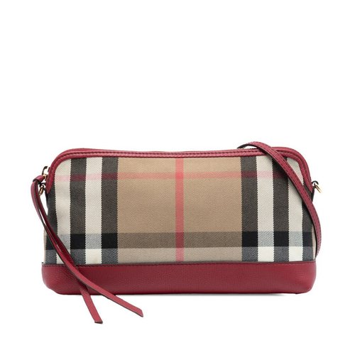 Pre-owned Burberry House Check Canvas Derby Abingdon Convertible Clutch Ladies CFPPAN1301 - Brown - S6GIYGCMV2TIOV45 X