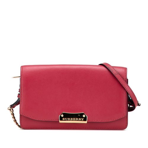 Pre-owned Burberry Leather Madison Wallet On Chain Ladies ROSCALBSIB - 1EWNYFSLQT8EL8F2 X