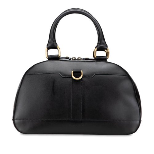 Pre-owned Burberry Medium Leather Dome Handbag Ladies NZ45KBC9MCTUVX18 - Black - NZ45KBC9MCTUVX18 X