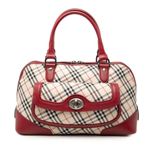 Pre-owned Burberry Nova Check Canvas Handbag Ladies QN7NJTYB7HQNM8UZ - QN7NJTYB7HQNM8UZ X