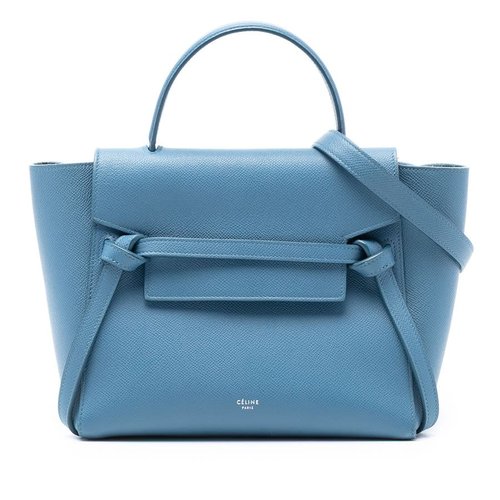 Pre-owned CELINE Micro Grained Calfskin Belt Bag Ladies U-AT-0137 U-SL-0147 - Blue - J917UZYKF6E0XDQB X