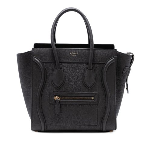 Pre-owned CELINE Micro Leather Luggage Tote S-AT-3135 S-CU-3165 - Brown - S-AT-3135 S-CU-3165 X