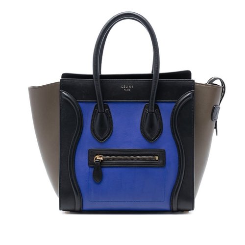 Pre-owned CELINE Micro Tricolor Leather Luggage Tote Ladies U-AT-0124 - Black/Brown - 61906LZ3YGCMP7RV X