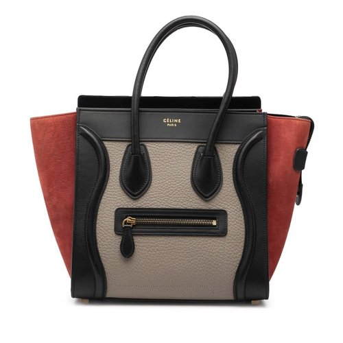 Pre-owned CELINE Micro Tricolor Leather Luggage Tote Ladies W-GA-2175 - Brown - W2P7J86C5D5D3YLP X