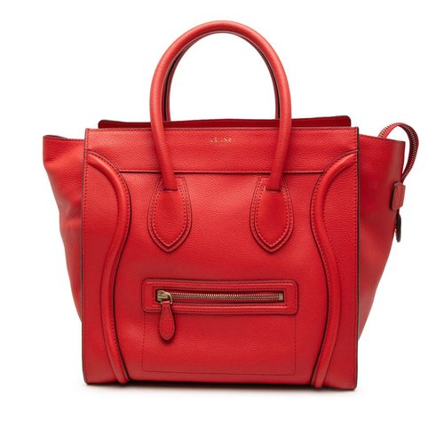 Pre-owned CELINE Mini Calfskin Luggage Tote Ladies QTME6DVE7639CHVC - Brown - S-SN-1101 X