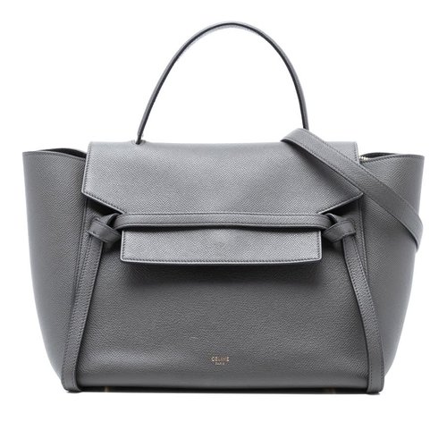Pre-owned CELINE Mini Grained Calfskin Belt Bag Ladies S-AT-4188 S-SL-5118 - Grey - S-AT-4188 S-SL-5118 X