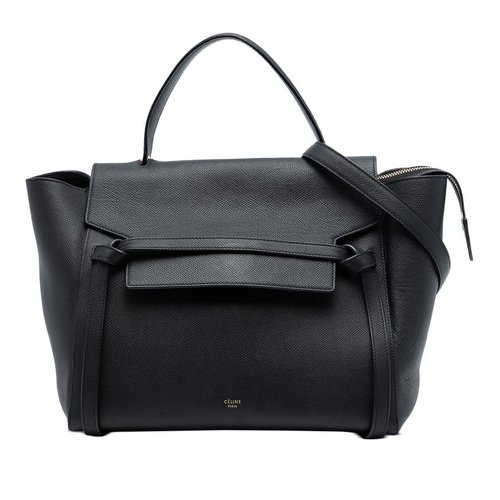 Pre-owned CELINE Mini Grained Calfskin Belt Satchel Ladies F-MP-1115 - Black - 2S7TCQN4HQGP6VIP X