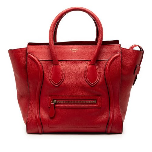 Pre-owned CELINE Mini Leather Luggage Tote F-SA-0152 - Brown - F-SA-0152 X