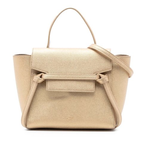 Pre-owned CELINE Nano Grained Calfskin Belt Bag Ladies U-GA-0179 - Gold Tone - U-GA-0179 X